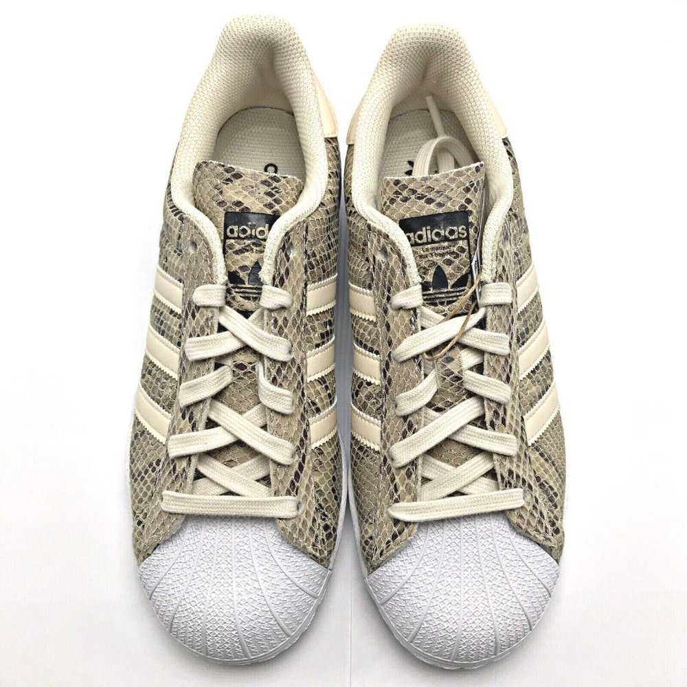 Adidas Originals Superstar Snakeskin Wonder White Women's Shoes GW2192 - Picture 2 of 15
